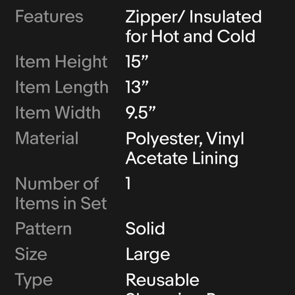 Whole Foods Insulated Bag Reusable Purple New - Picture 7 of 7